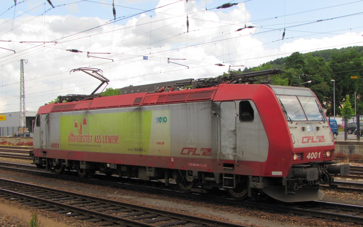 CFL 4001 (91 82 000 4001-5 L-CFL) am 10.07.2012 in Trier Hbf.
