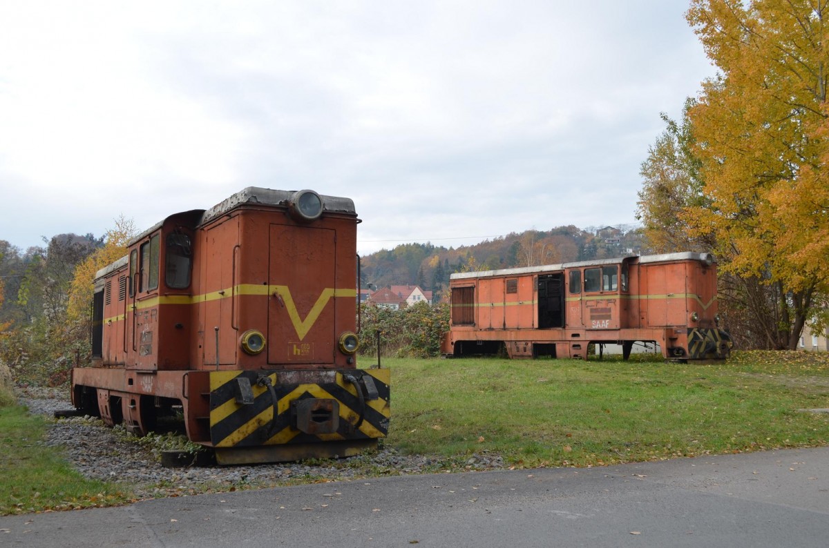 CFR Schmalspur Lok  Gehäuse  Typ L45H (Rumänien) in Freital Hainsberg bei der Weißeritztalbahn 04.11.2015