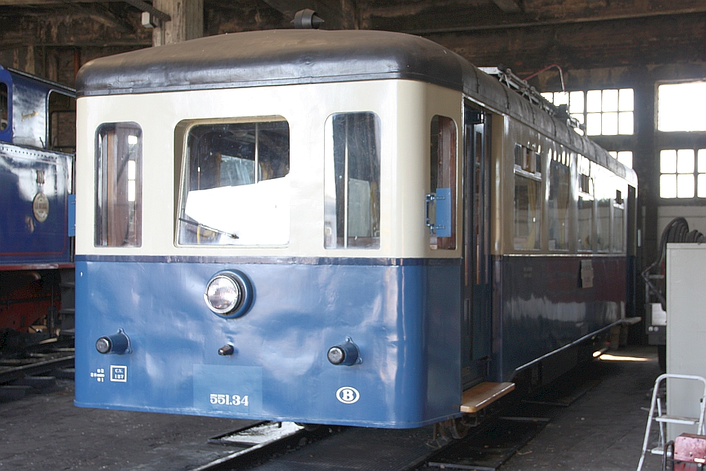 CFV3V 551.34, SNCB ES301 am 25.Juli 2026 im Depot Mariembourg.