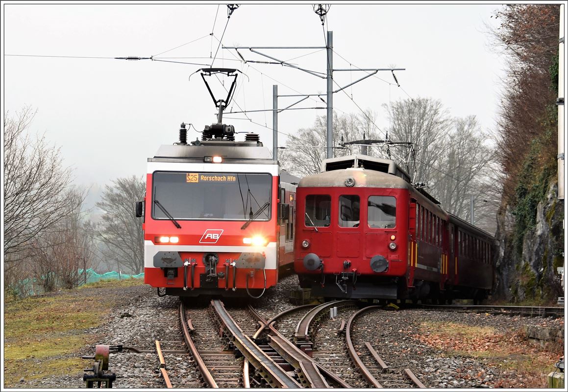 Chlausentreffen und Weihnachtsmarkt in Wienacht-Tobel.  Und Triebwagentreffen ebenfalls in Wienacht-Tobel. (27.11.2016)
