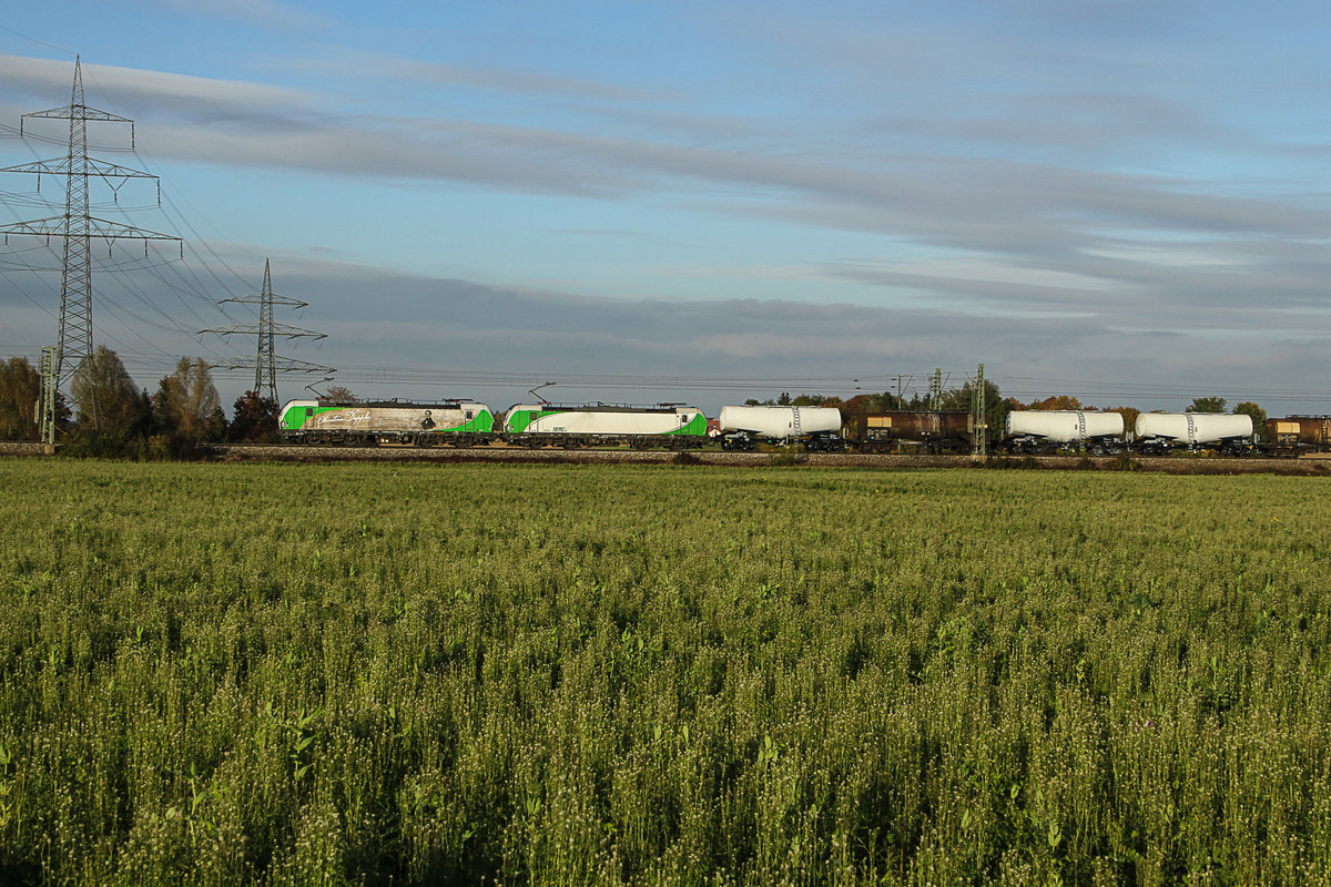 Christian Doppler, mit fast Schallgeschwindigkeit auf der Strecke Rosenheim München bei Zorneding am 30.10.16.