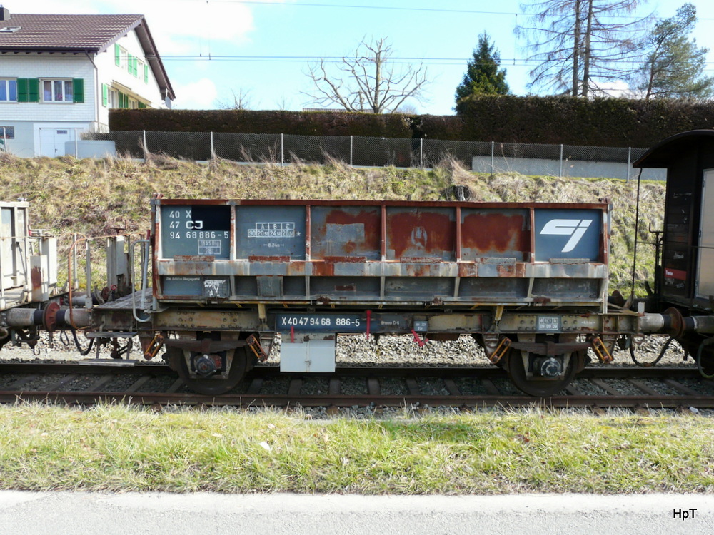 CJ - Dienstwagen X 40 47 94 68 886-5 in Bonfol am 02.03.2014