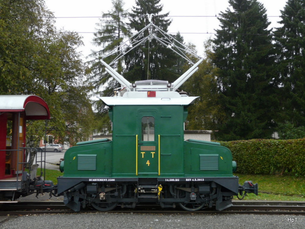 CJ - Te 2/2 504 in Le Noirmont am 06.10.2013