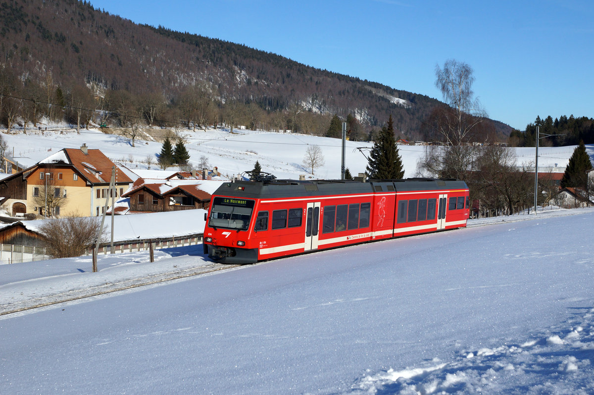 CJ: Winterimpressionen im Jura vom 22. Januar 2017.
Bei Tramelan.
Foto: Walter Ruetsch