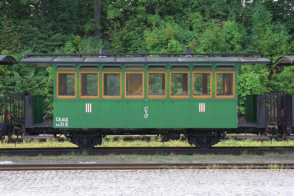 C.k.st.d./K.K.St.B Ci/s 17 am 05.August 2018 im Bahnhof Jindrichuv Hradec.