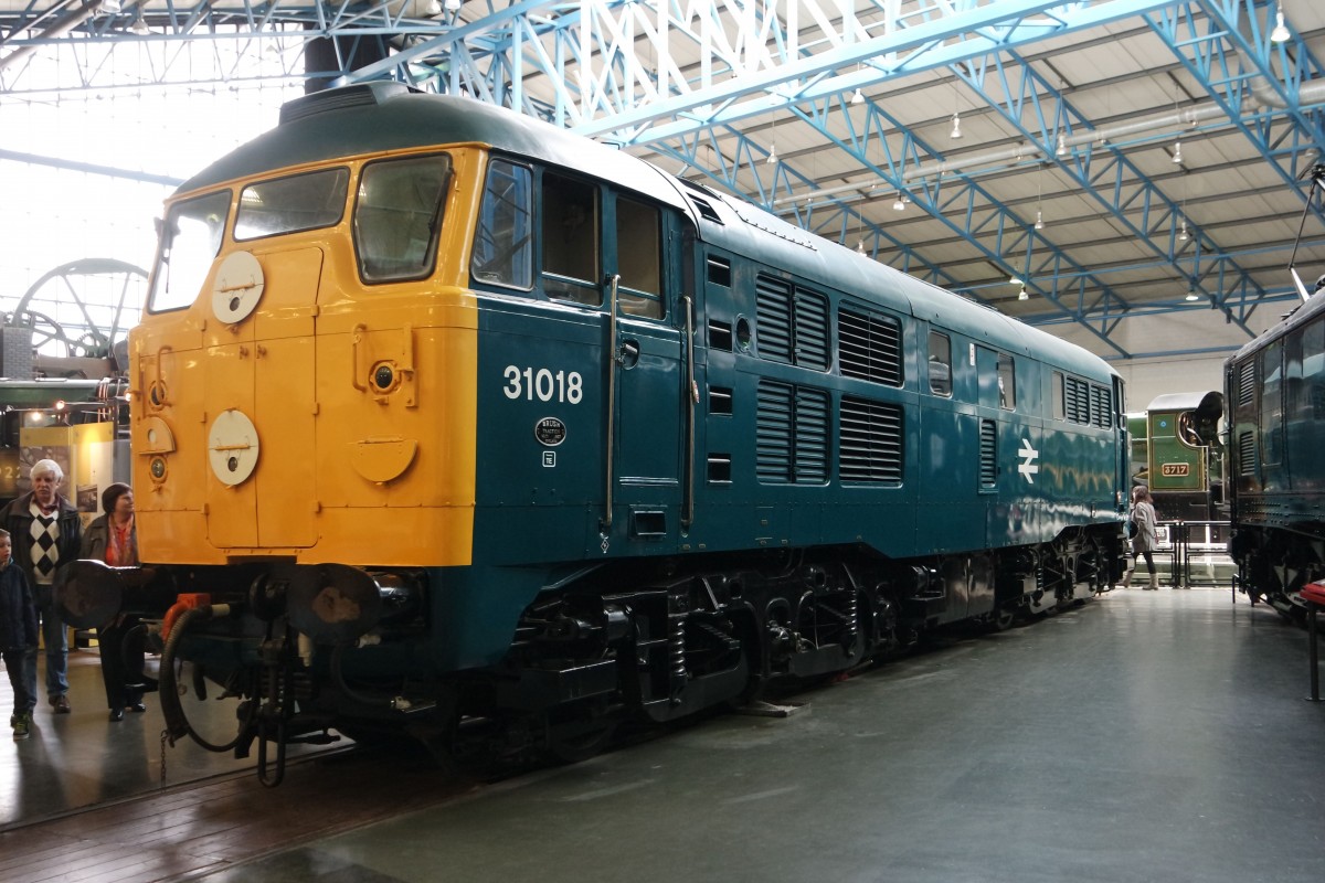 Class 31 Diesellok 31018 Bj.1957 am 01.04.2015 im National Railway Museum York.