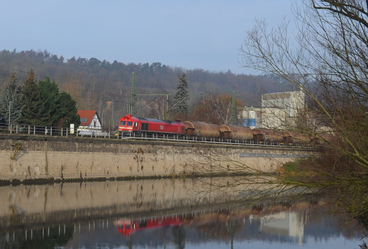 Class 66 MEG 321 - 266 442-3 / 92 80 1266 442-3 D-MEG in Bad Kösen an der Saale 01.12.2019