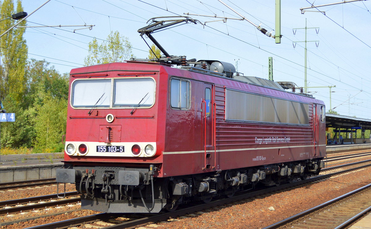 CLR 155 103-5 (91 90 6155 103-5 D-CLR) am 17.09.18 Bf. Flughafen Berlin-Schönefeld.