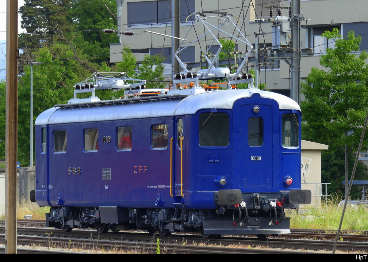 CLRA - Ex SBB  94 85 4 410 009-5 abgestellt im Bhf. Lyss am 27.05.2025