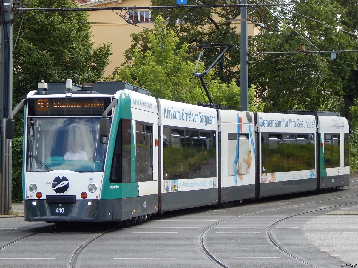 Combino NF8 Nr. 410 der ViP in Potsdam am 10.06.2016