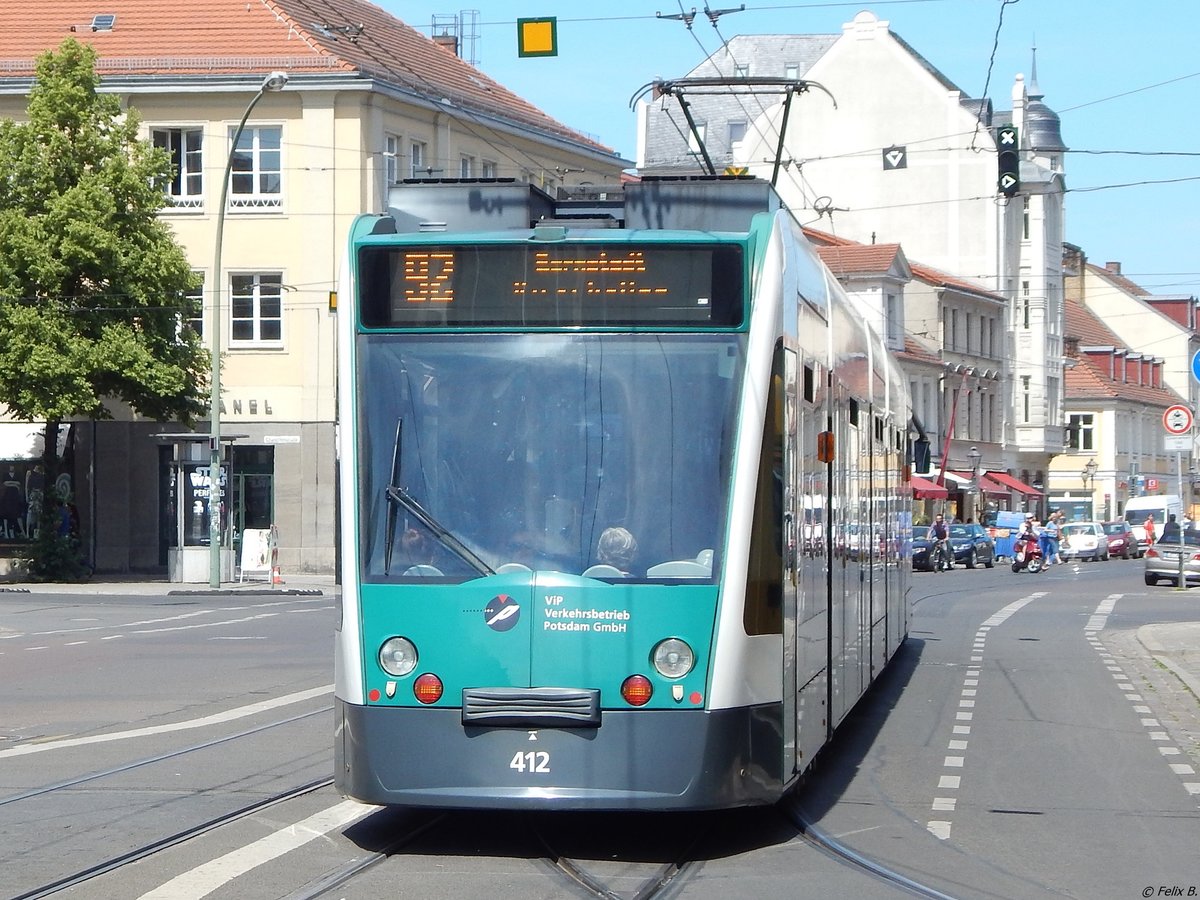 Combino NF8 Nr. 412 der ViP in Potsdam am 07.06.2016