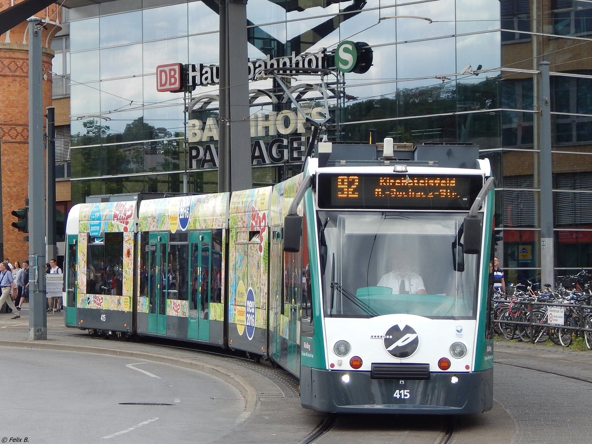 Combino NF8 Nr. 415 der ViP in Potsdam am 10.06.2016