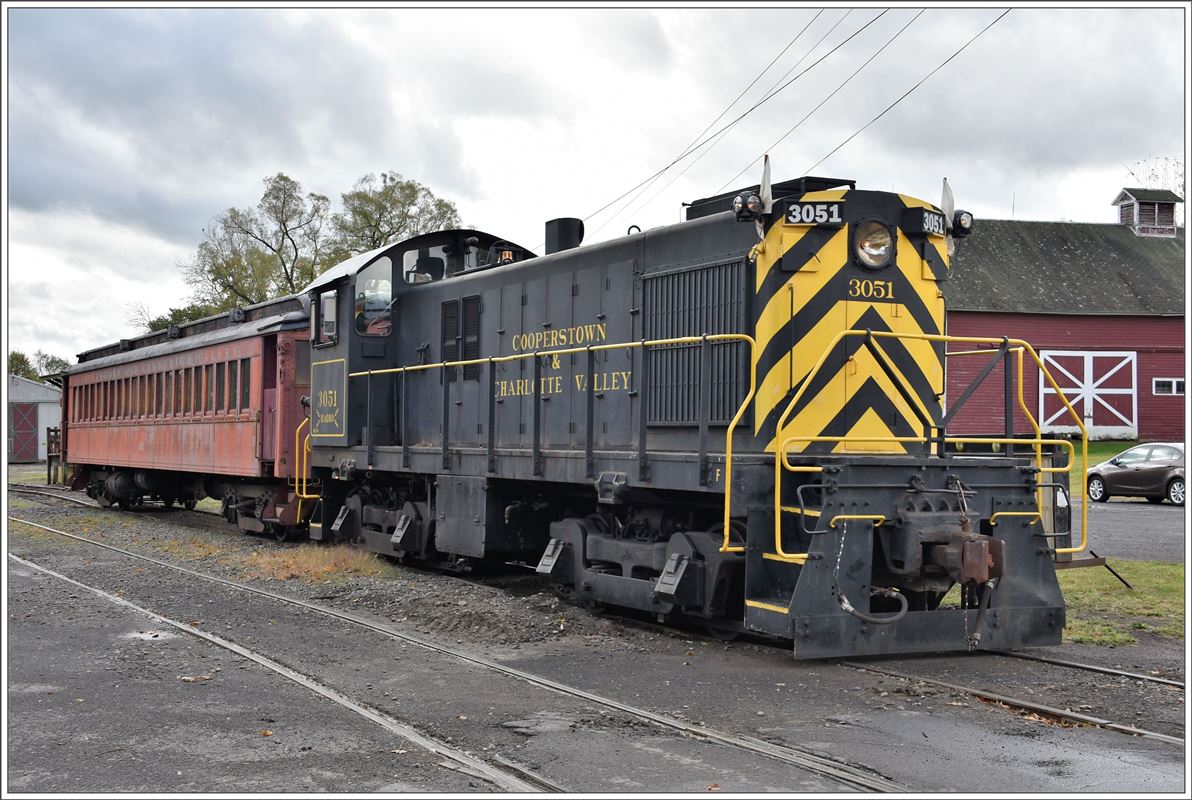 Cooperstown and Charlotte Valley Railroad. MLW/ALCO RS-4 3051 ex Canadian National in Milford Upstate New York. (08.10.2017)