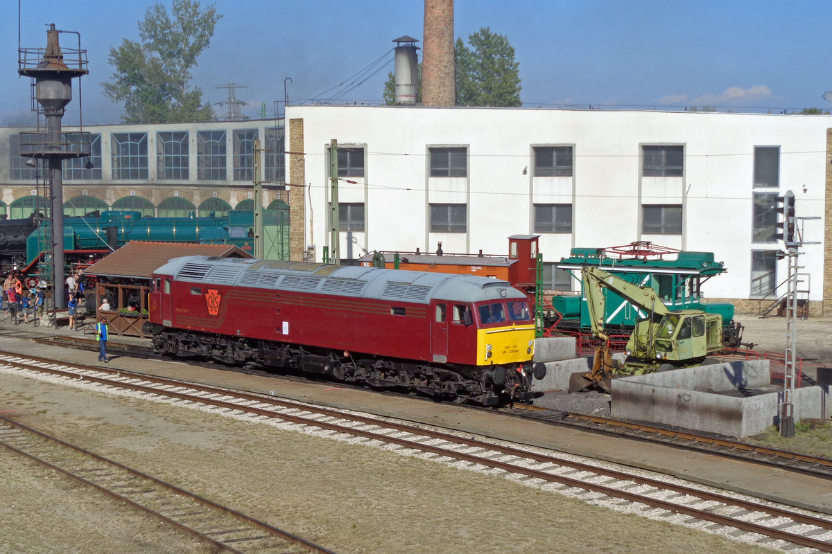 CRS 047 375 steht am 9 September 2018 ins Budapester Eisenbahnmuseum. Dieser Lok war einst British Rail 47375.