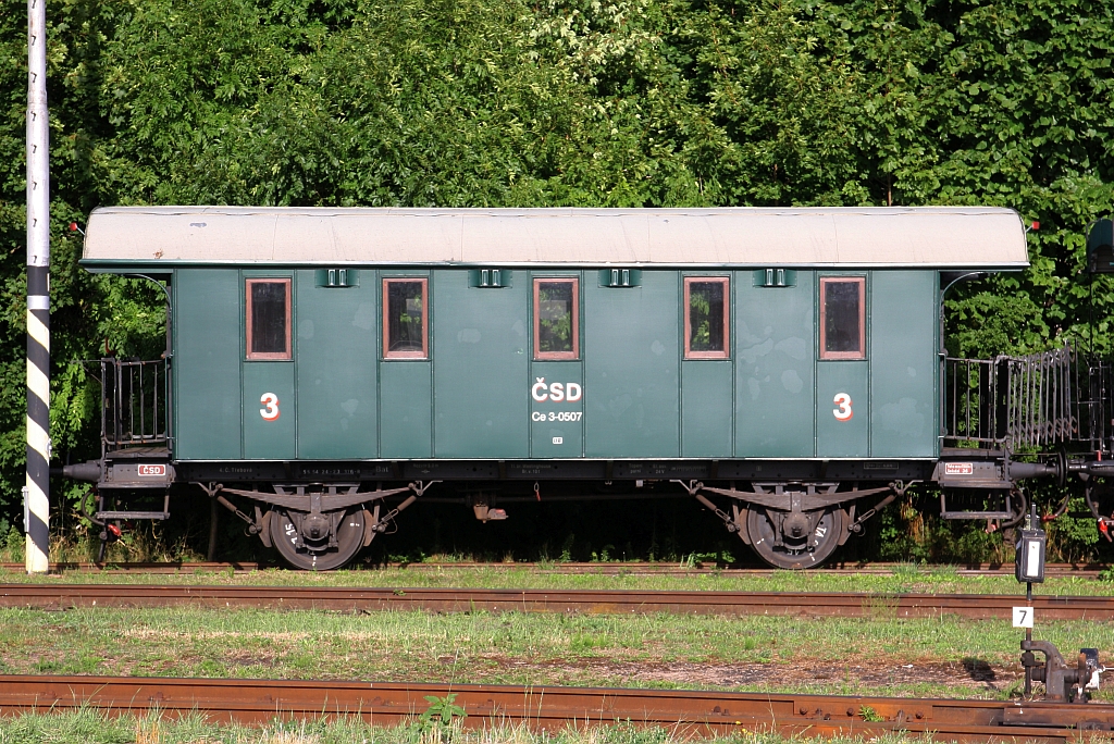 CSD Ce 3-0507 (CD 55 54 24-23 376-8 Bat) am 09.August 2019 im Bahnhof Telc.