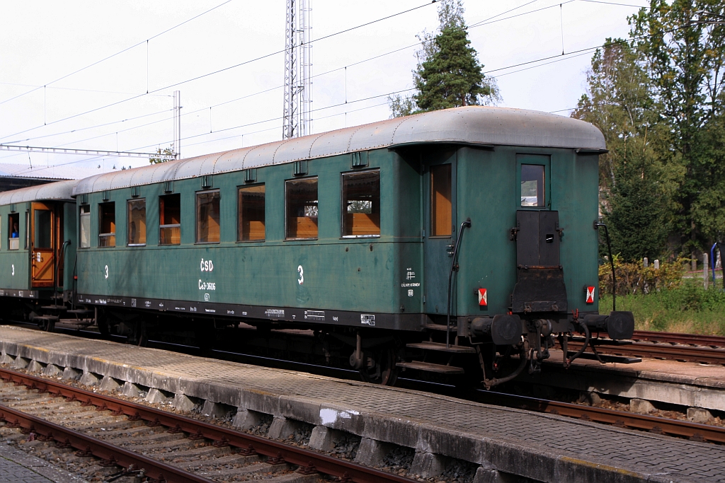 CSD Ce 3-3606 (CD 55 54 24-21 287-9 Ba) am 22.September 2018 im Bahnhof Kaplice.