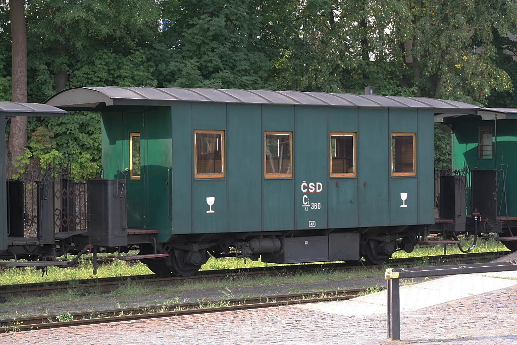CSD Ci/u 360 am 05.August 2018 im Bahnhof Jindrichuv Hradec.