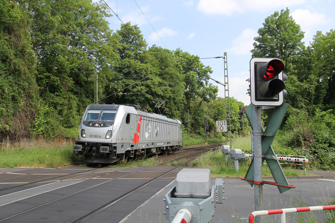 CTL Logistik 187 503 (AKIEM-Leihlok) // Koblenz (unweit der Horchheimer Brücke) // 25. Mai 2020
