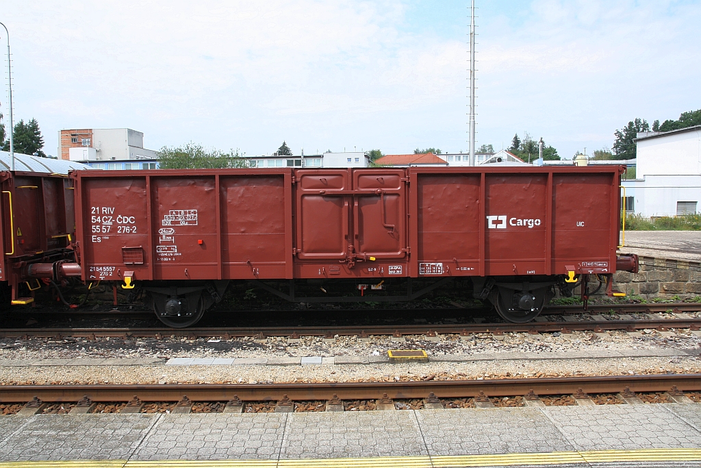 CZ-CDC Es 21 54 5557 276-2 am 29.Juli 2018 im Bahnhof Dacice.