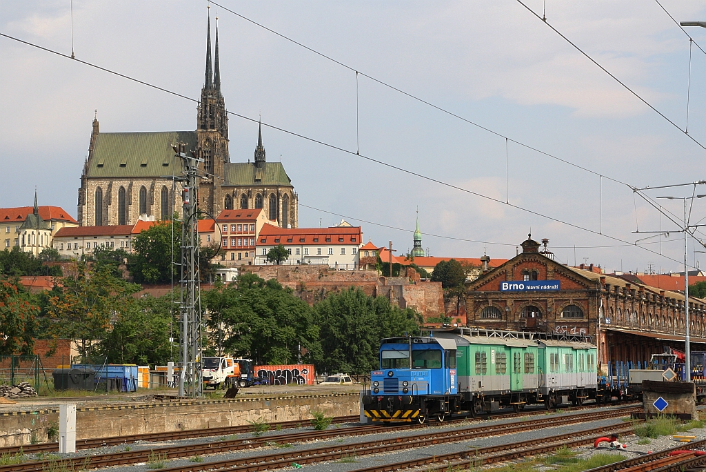 CZ-ELZEL 797 705-1 am 03.August 2019 im Bahnhof Brno hl.n..