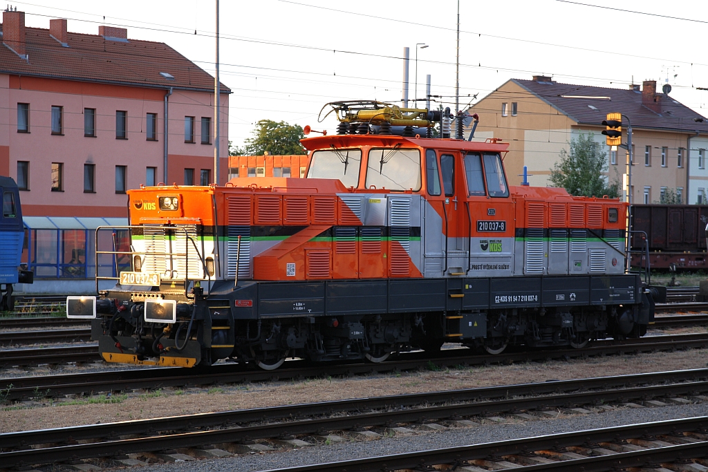 CZ-KDS 210 037-8 am 15.August 2018 im Bahnhof Breclav.