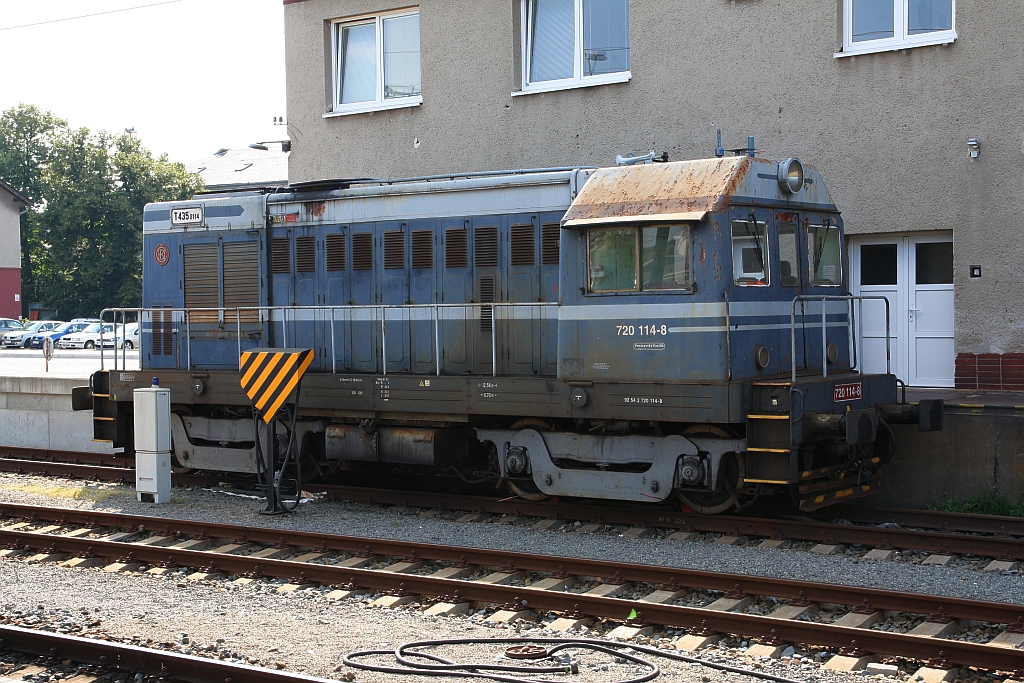 CZ-PP 720 114-8 wartet am 20.Juli 2018 im Bahnhof Breclav auf ihren nächsten Einsatz.