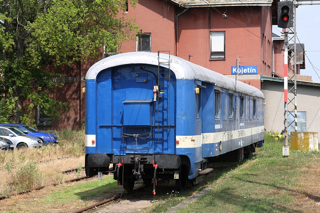 CZ-TRE 55 54 89-19 004-4 am 20.Juli 2019 im Bahnhof Kojetin. TRE ist das Fahrzeughalterkürzel (VKM) für TOMI-REMONT a.s. .