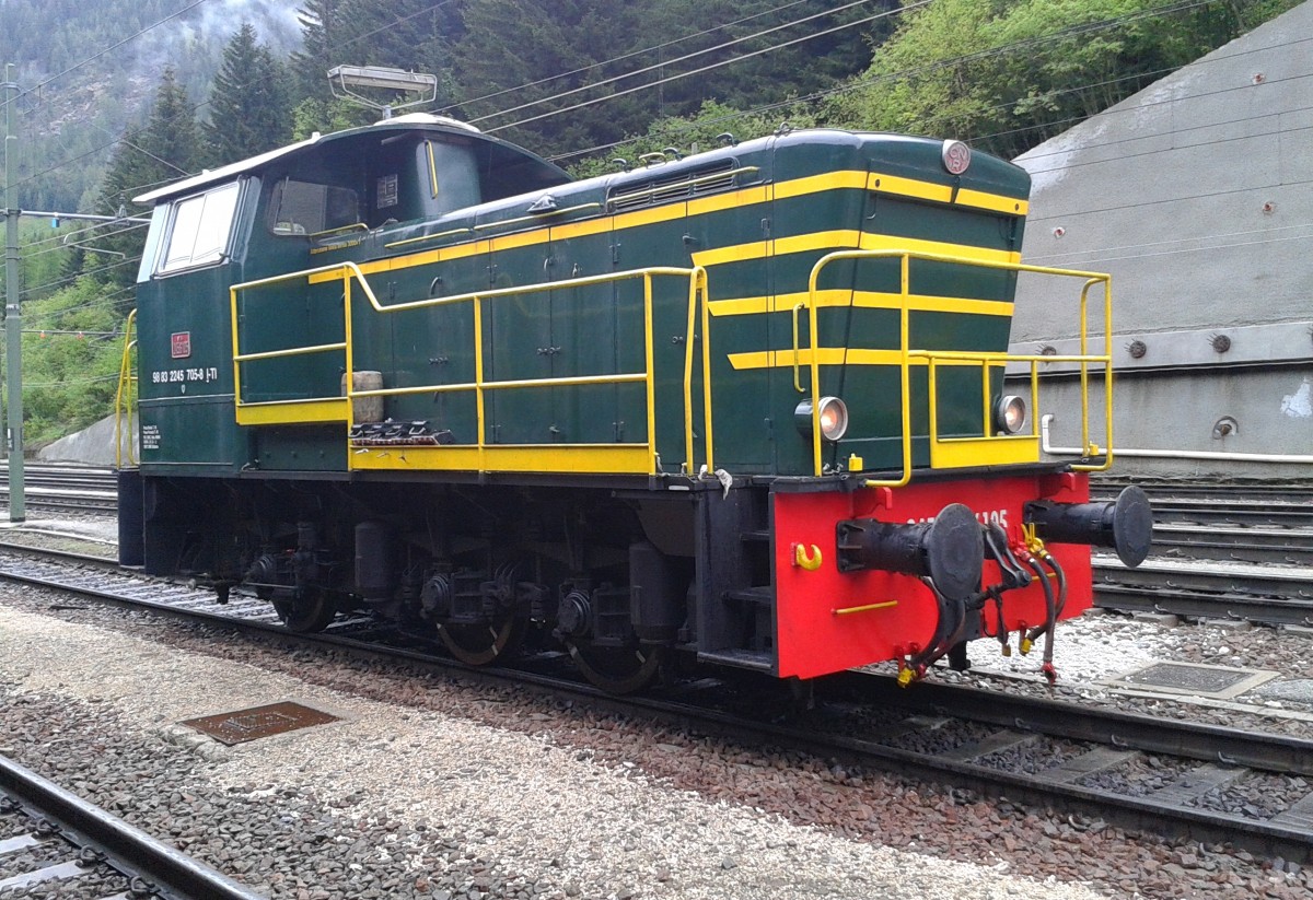 D 245.6105 am 15.5.2015 im Bahnhof Brennero/Brenner.
