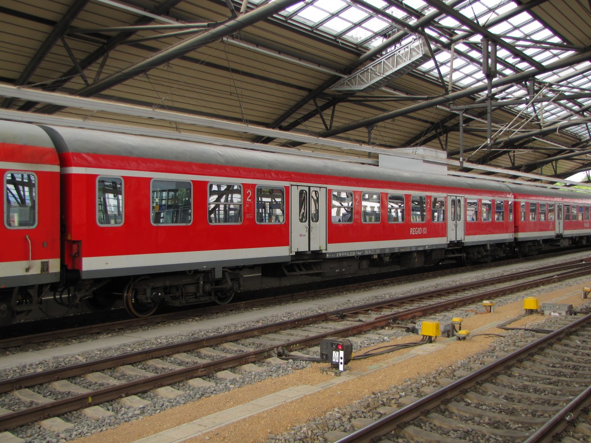 D-DB 50 80 21-33 128-7 Byuuz 439.4 in der RB 16315 (Eisenach - Halle (S) Hbf), am 21.06.2015 in Erfurt Hbf.