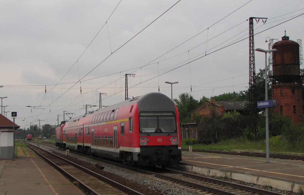 D-DB 50 80 36-33 022-5 DABbuzfa 760.0 mit der RB 26422 von Weienfels nach Leipzig Hbf, am 30.07.2014 in Grokorbetha.