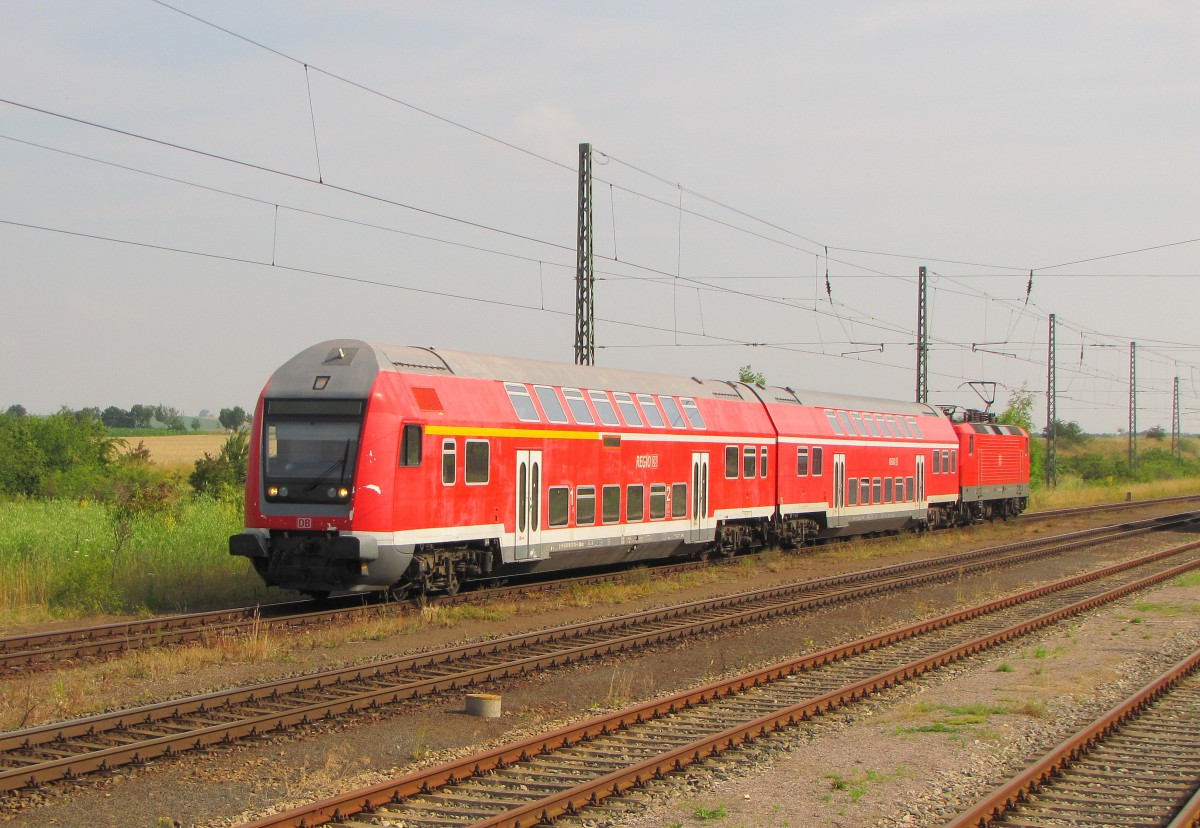 D-DB 50 80 86-33 016-6 DABbuzfa 778.4 mit der RB 16369 von Sangerhausen nach Erfurt Hbf, am 11.07.2014 in Großrudestedt.