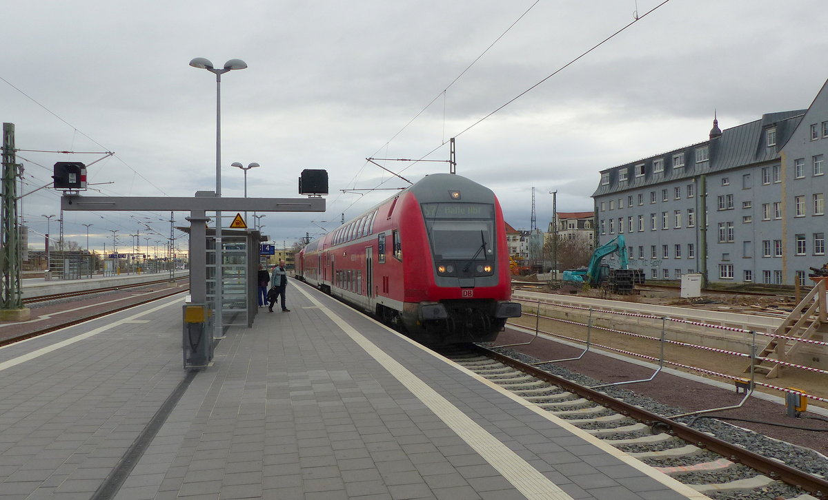 D-DB 50 80 86-35 043-8 DBpbzfa 763 als S 37727 (S7) aus Halle-Nietleben, am 01.02.2020 in Halle (S) Hbf.