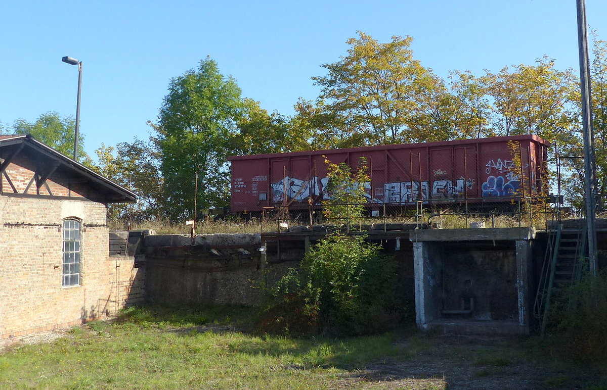 D-RSBG 37 80 5358 991-7 Eaos am 22.09.2019 beim Eisenbahnfest im Bw Arnstadt.