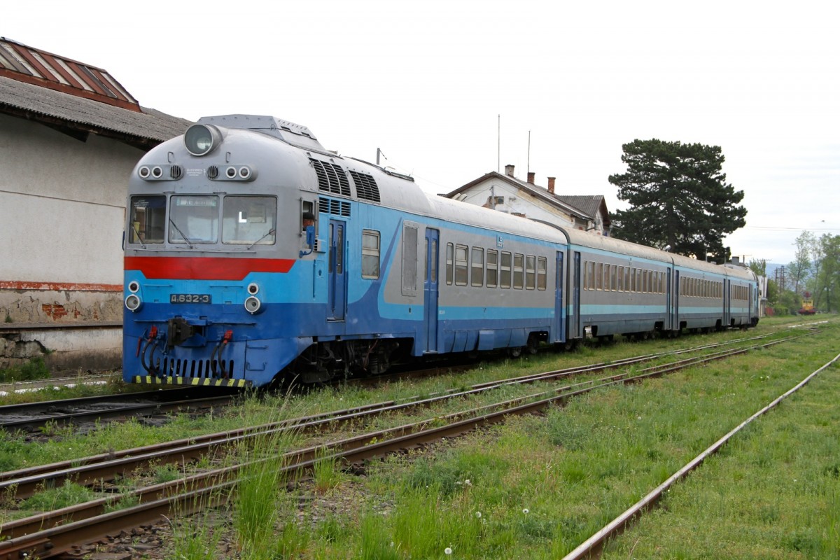 D1 632-2 in Vynohradiv Bahnhof am 30.04.2015.