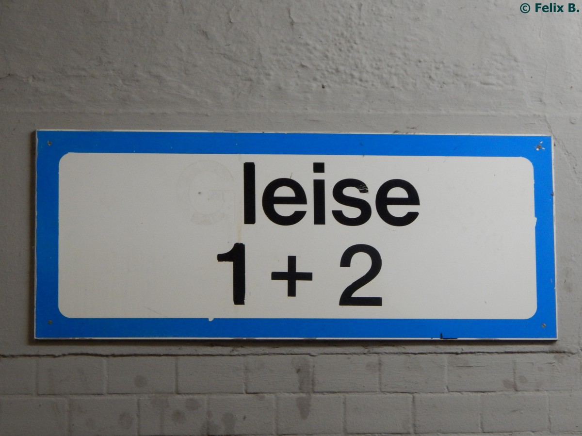 Da geht's zu den (G)leisen 1+2 in Bad Kleinen am 18.08.2015