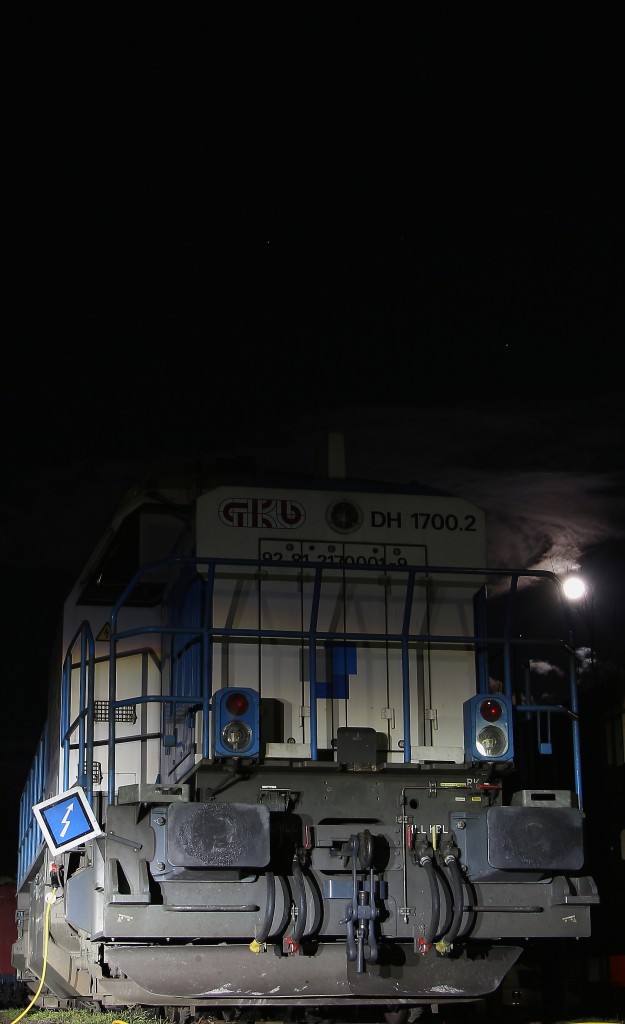 Da lacht sie herab die  Säufersonne  . Vollmond über Deutschlandsberg am Abend des 15.02.2014