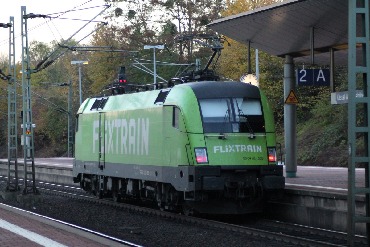 Da war ich vielleicht ein bisschen zu stark überrascht.. 182 505 kam am 01.11.2018 solo durch Kassel-Wilhelmshöhe.