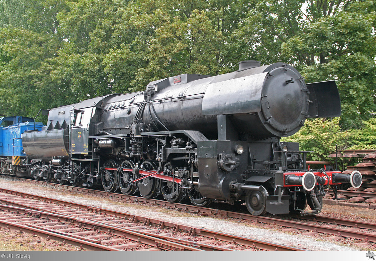 Dampflok 5519 der Chemins de Fer Luxembourgeois (CFL) bei den Dampfloktagen in Meiningen am 2. September 2018.