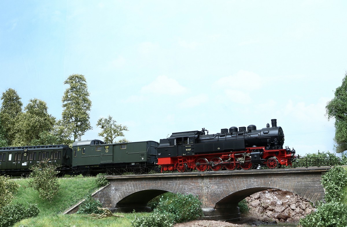 Dampflok der Baureihe 93.5 auf meiner Anlage. Aufgenommen am 06.01.2015