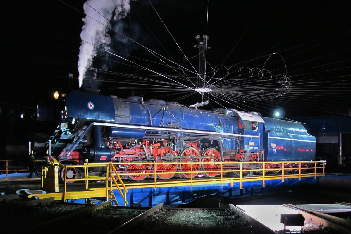 Dampflok BR 498.104  Albatros  in České Budějovice (22.9.2018)