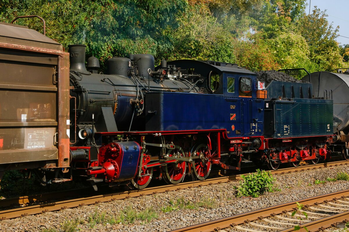 Dampflok CFL 507 in Herten, September 2023.