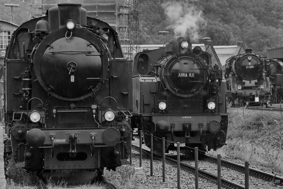 Dampflokpower im Revier - Hespertalbahn D5, Anna N.6, 01 008 Mitte September 2018 im Eisenbahnmuseum Bochum-Dahlhausen. 