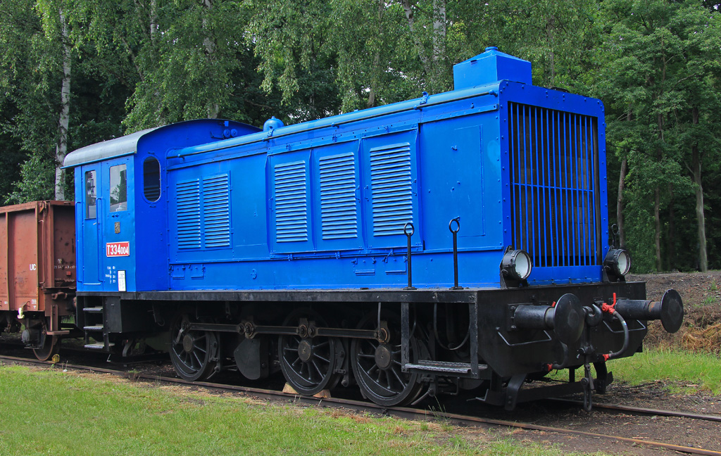 Dampfloktreffen in Luzna u Rakovnika am 20.06.2015, hier im Bild die Diesellokomotive T334.004 (V36), gebaut 1943 bei der Berliner Maschinenbau AG (BMAG).