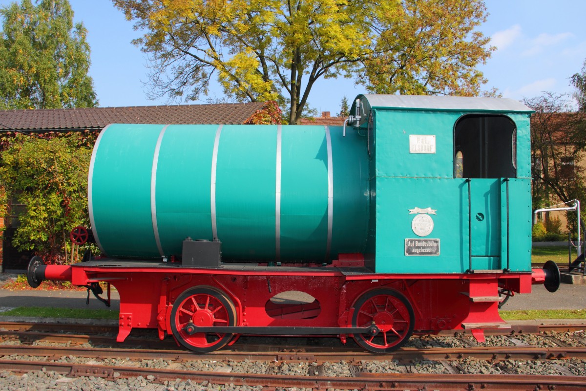 Dampfspeicherlok 2542 in Neuenmarkt (DDM)am 08.10.2013.