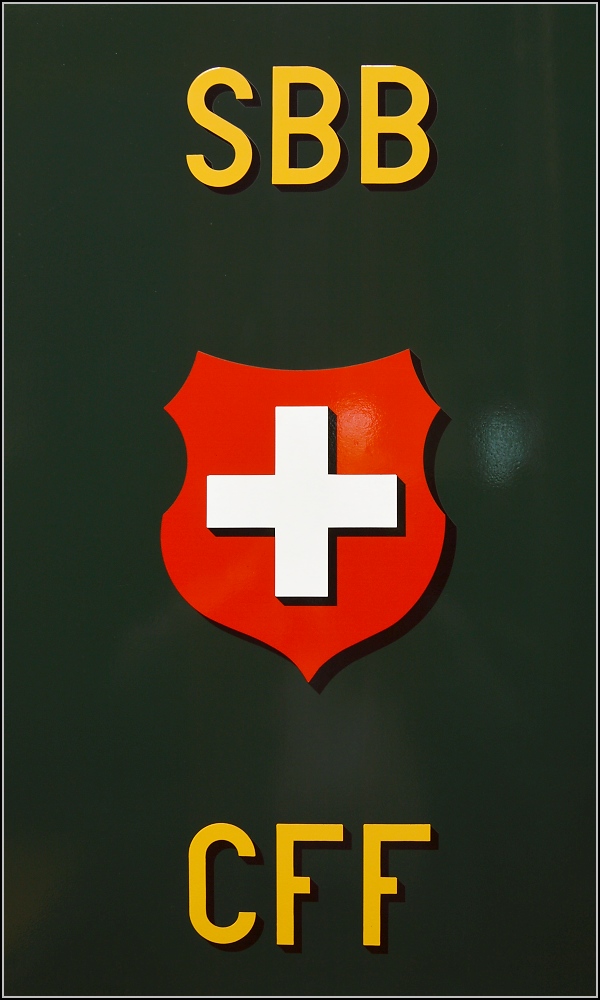 Das alte SBB-Logo. Brugg, Mai 2015.