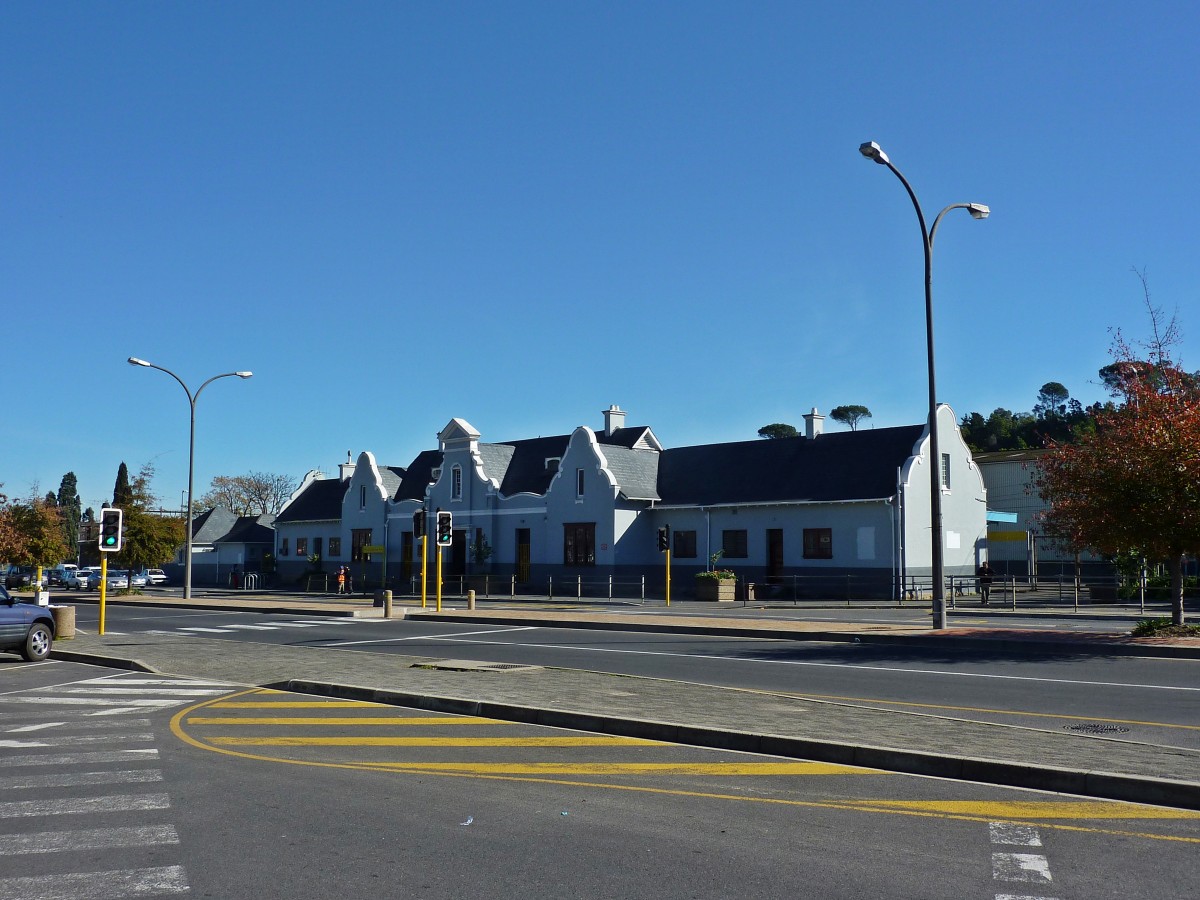 Das Bahnhofsgebäude von Stellenbosch am 14.07.2014