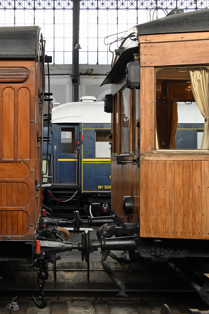 Das Eisenbahnmuseum Madrid bietet eine schöne Sammlung von historischen Personenwagen. (November 2022)