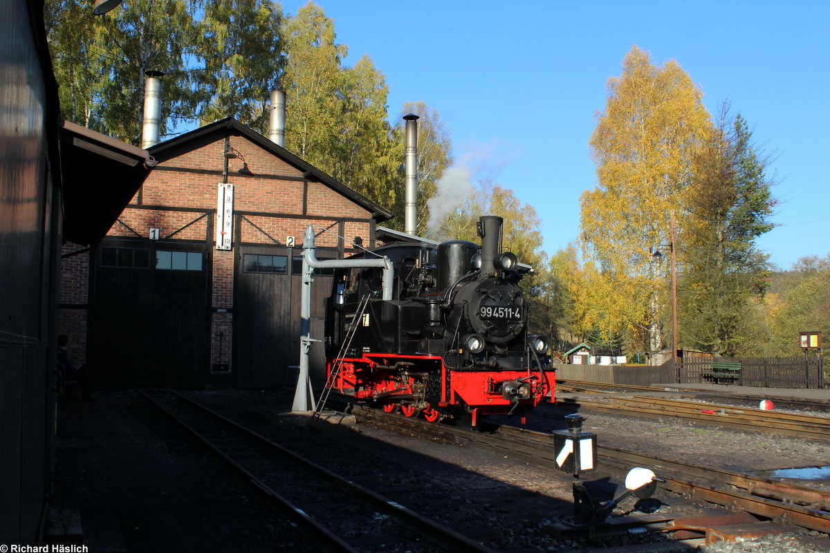 Das Meppel füllt ihre Vorräte in Jöhstadt auf.