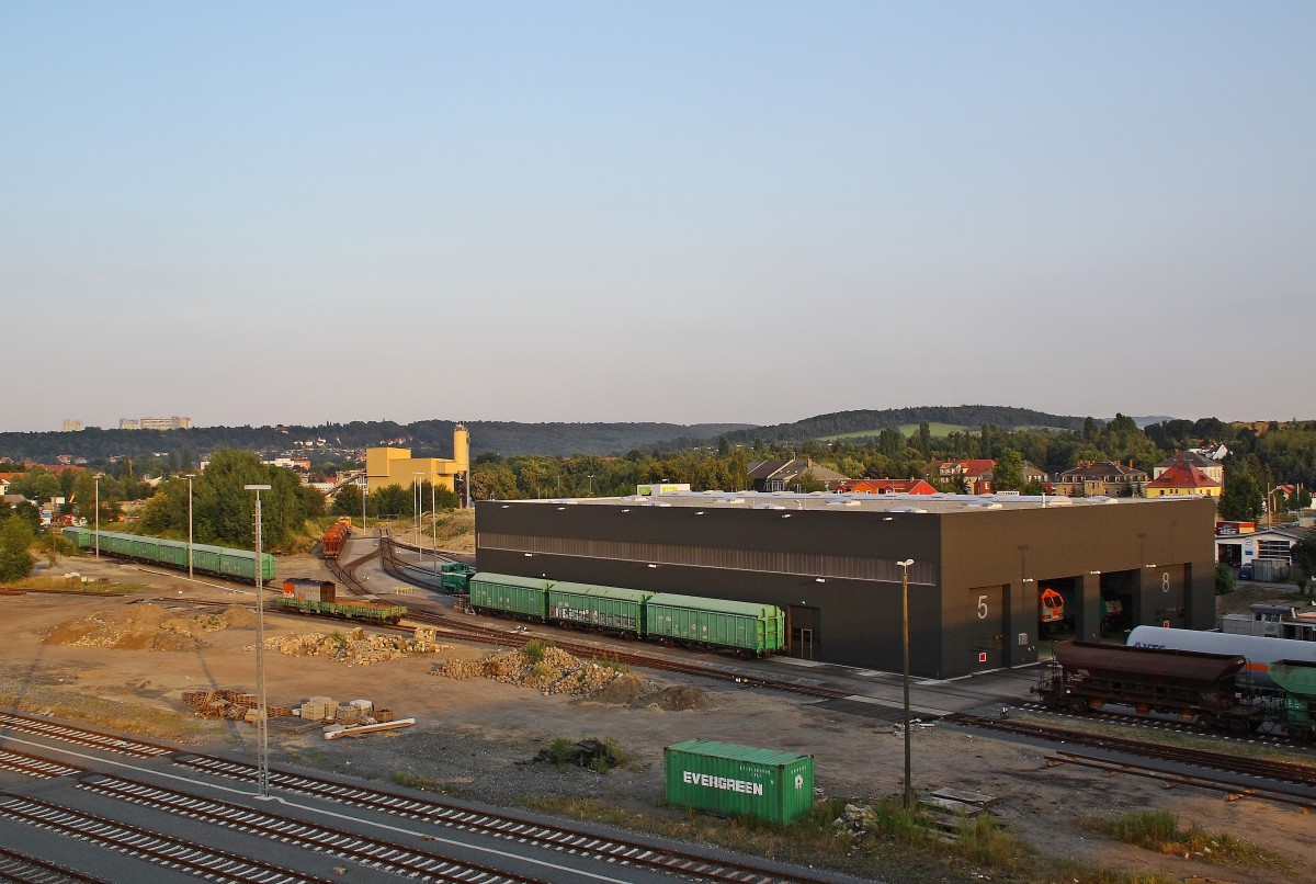Das neue ITL Bahnbetriebswerk in Pirna. (25.07.2013)