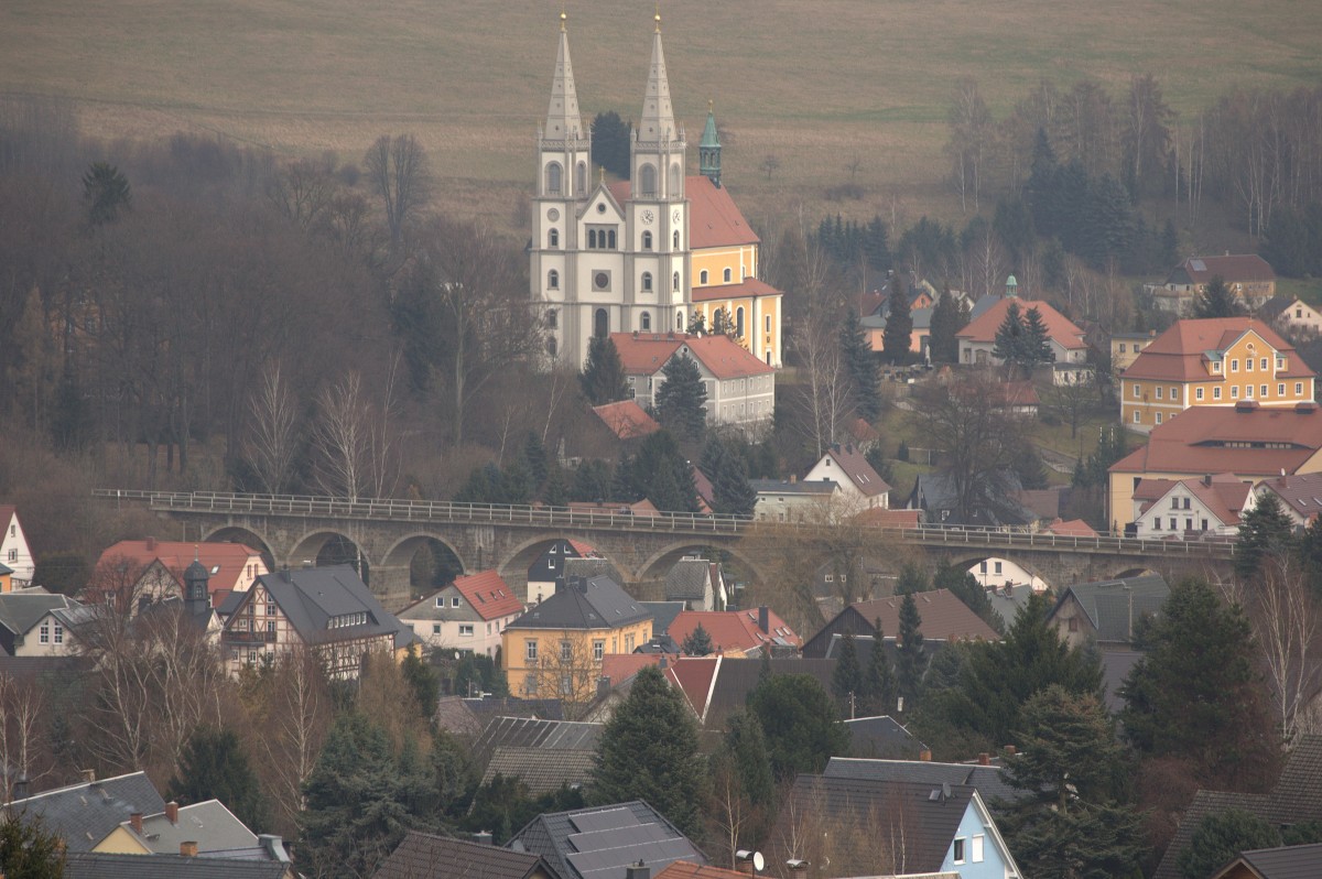 Das Viadukt in Schirgiswalde (Oberlausitz) 05.01.2014 13:21 Uhr , beim Wandern mit dem TAMRON Tele + KENKO Konverter geschossen .